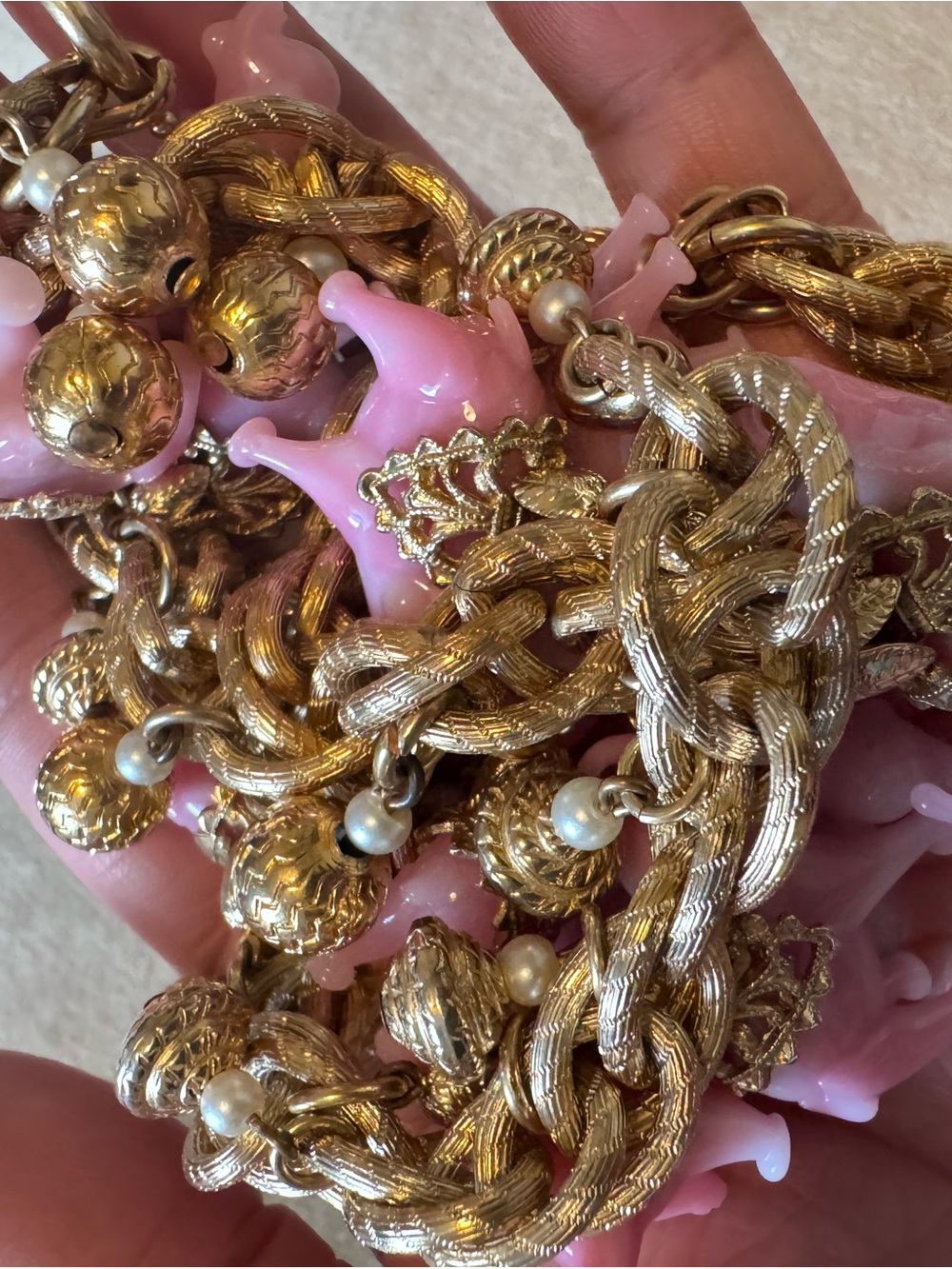 Napier sought after Pink Elephant Charm Chain bracelet bundle of 2 READ NOTES - Picture 15 of 16